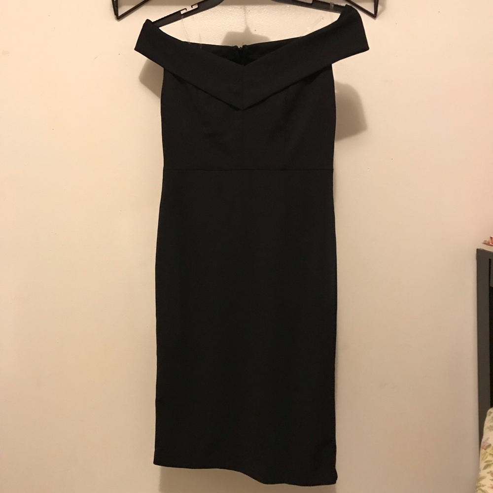 Black Off the Shoulder Dress